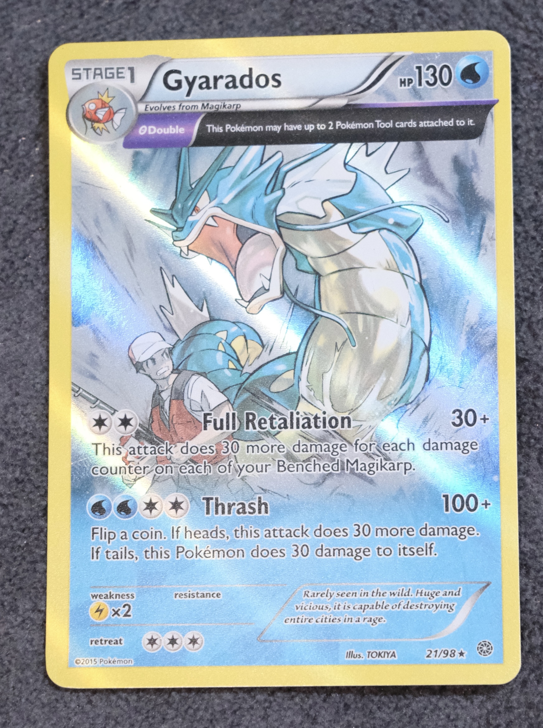 Gyarados-Holo (21) 2015 Pokemon XY Ancient Origins - Pokémon Card Data